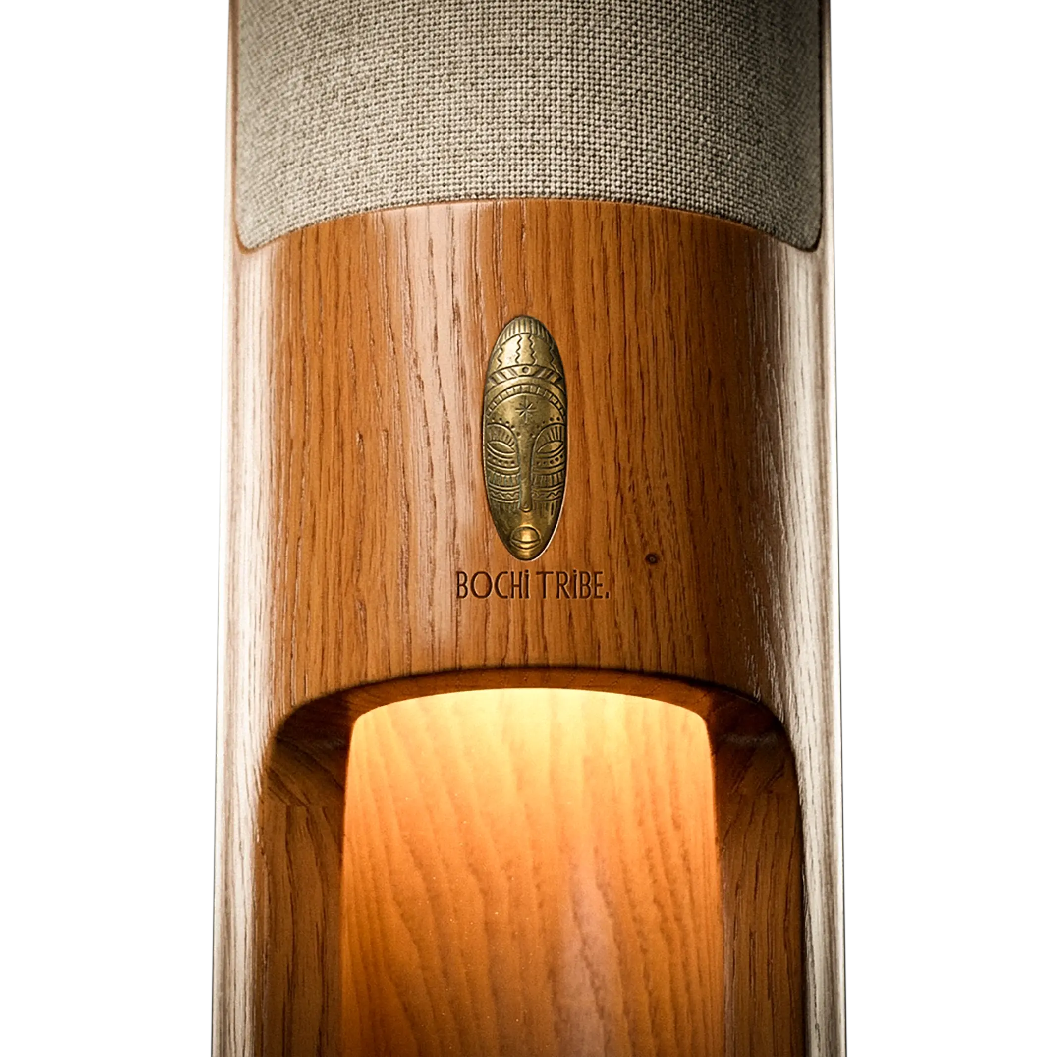 Bochi Tribe lamp with warm glow